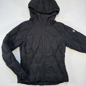 KUHL Firestorm Down‎ Hoody Puffy Jacket Womens Small Stitch-Free Baffles Black